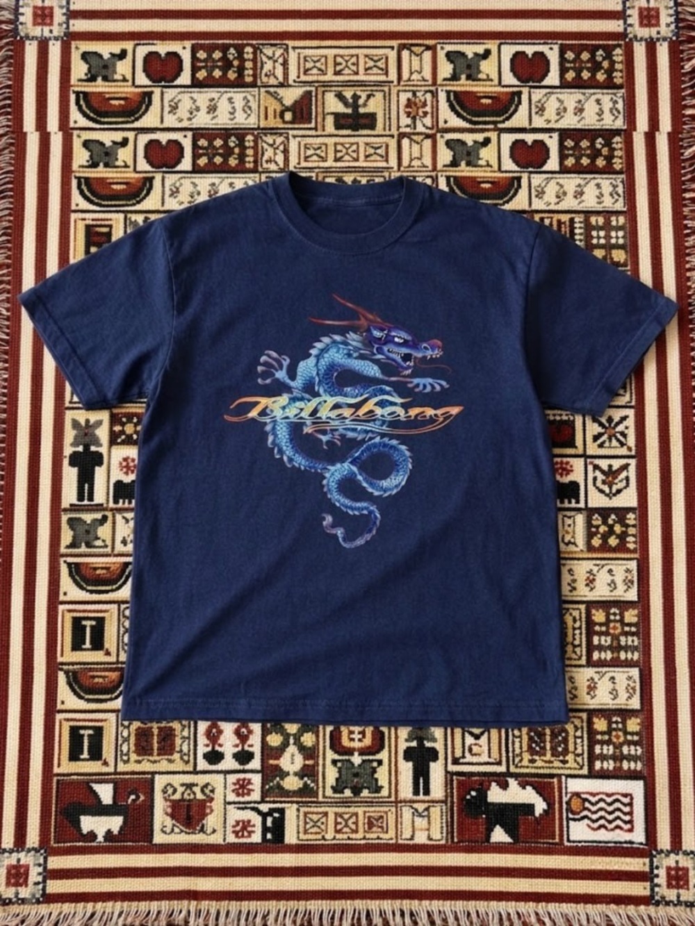 Billabong Navy Dragon Graphic Tee